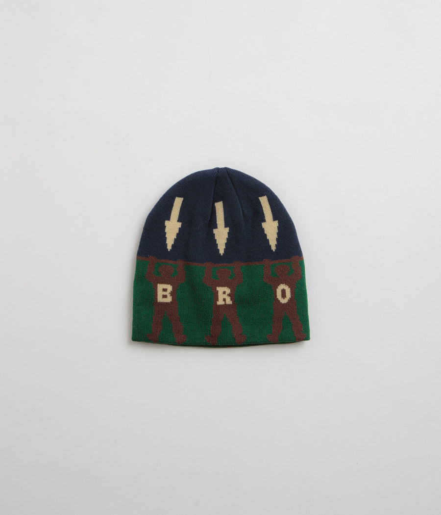 Bronze 56K Arrow Skully Beanie - Green