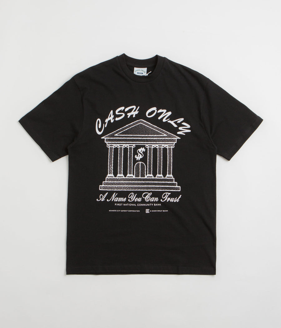 Cash Only Bank T-Shirt - Black
