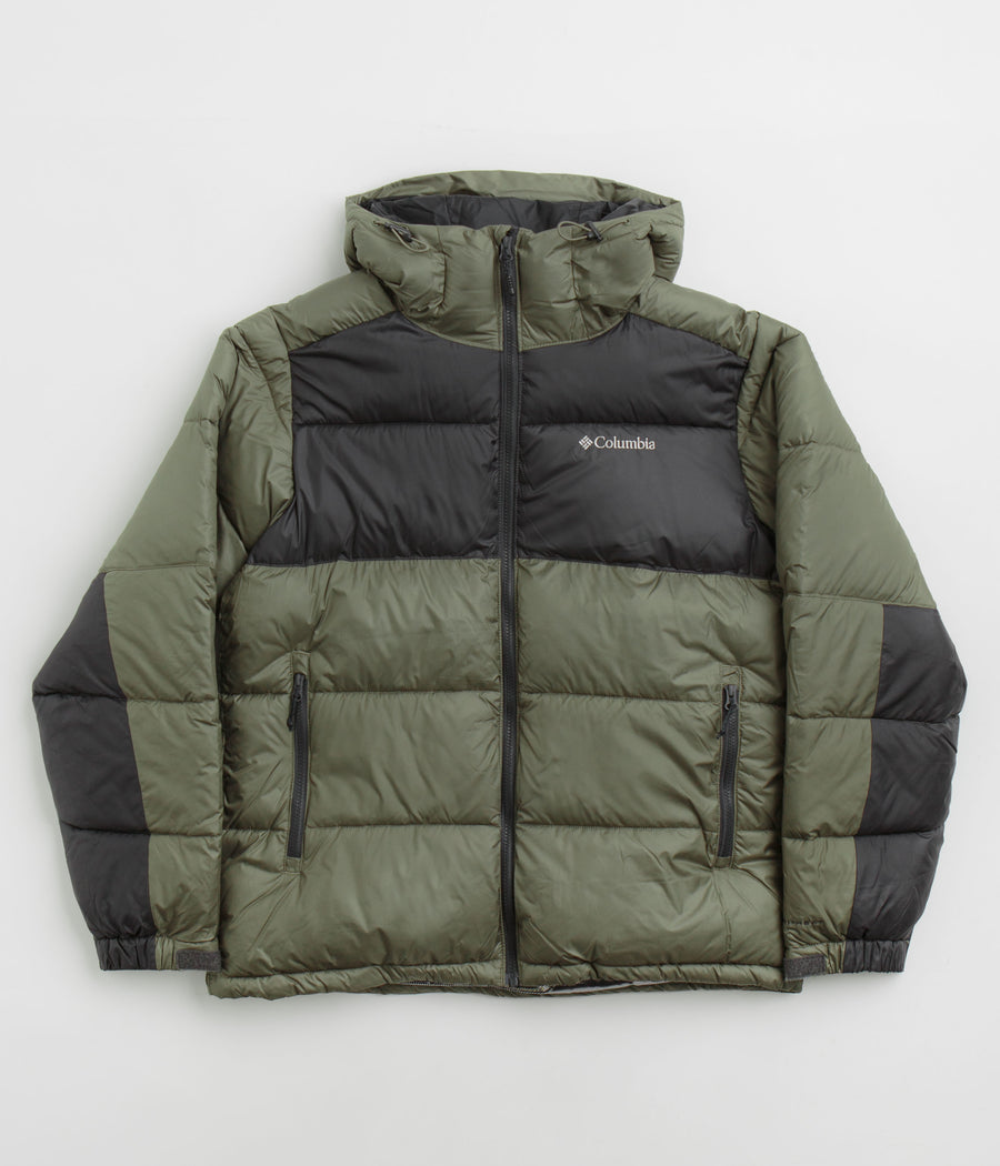 Columbia Pike Lake II Hooded Jacket - Stone Green / Shark / White