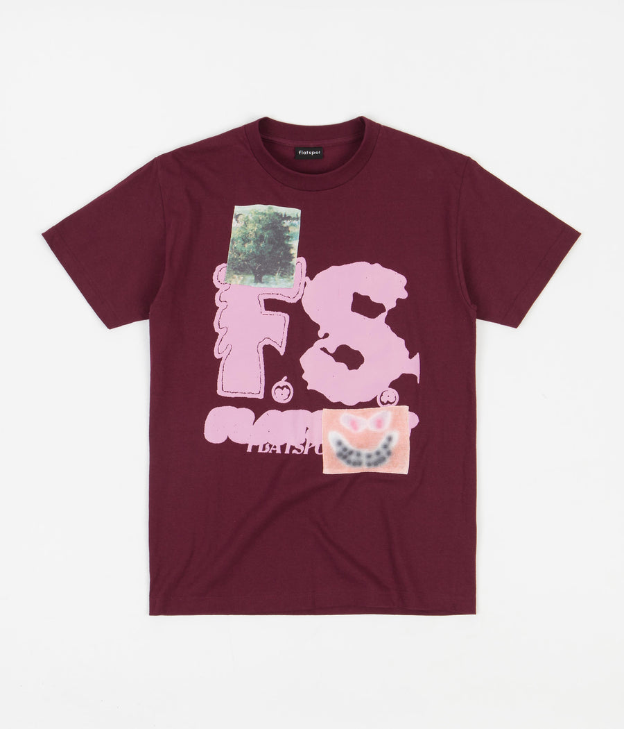 Flatspot Slay T-Shirt - Burgundy