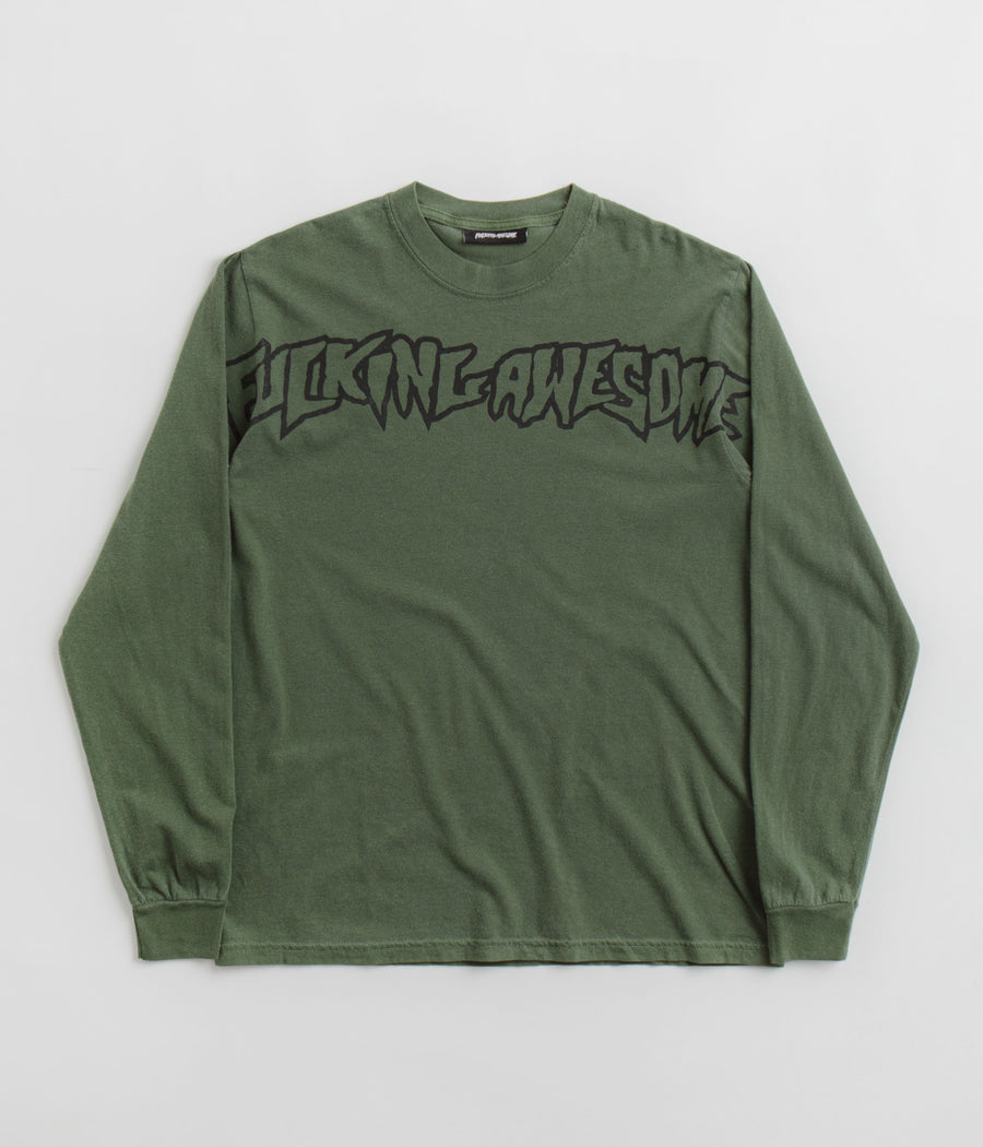 Fucking Awesome Big Stamp Long Sleeve T-Shirt - Hemp