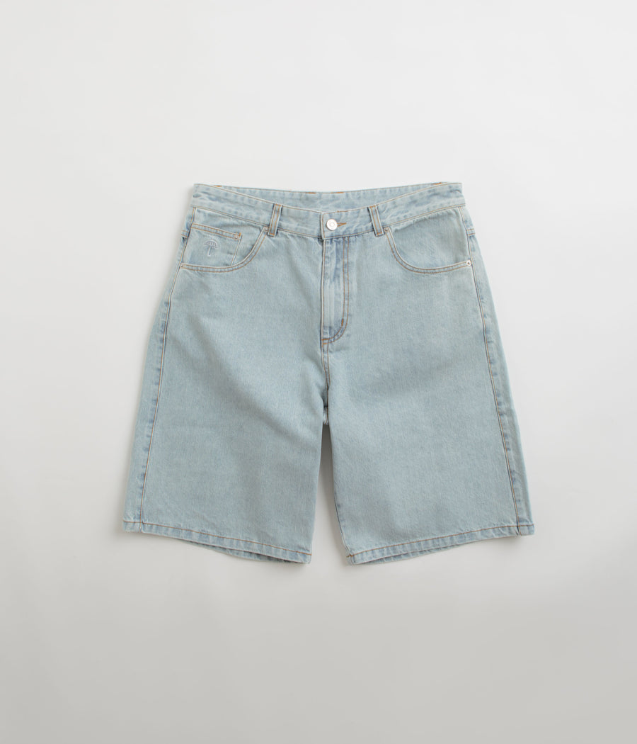 Helas Dieu Grec Jeans Shorts - Light Blue