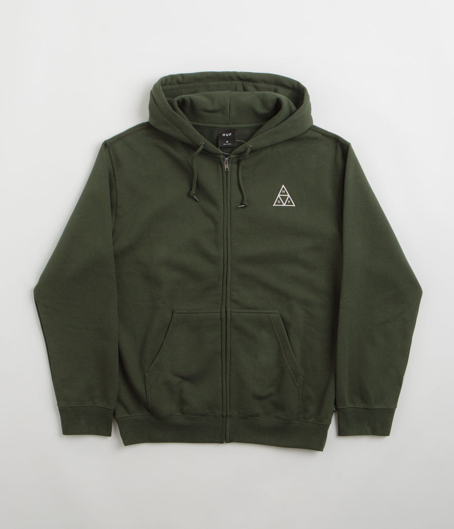 HUF Set TT Full Zip Hoodie - Hunter Green