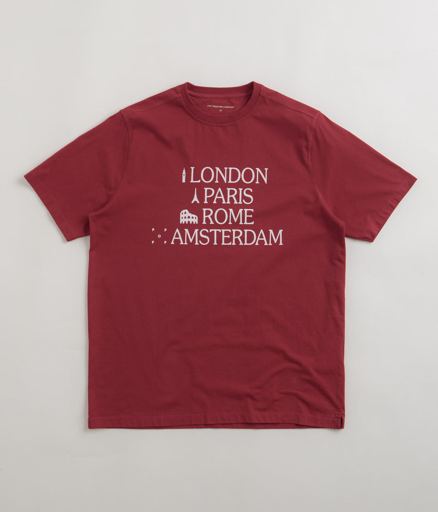 Pop Trading Company Icons T-Shirt - Rio Red