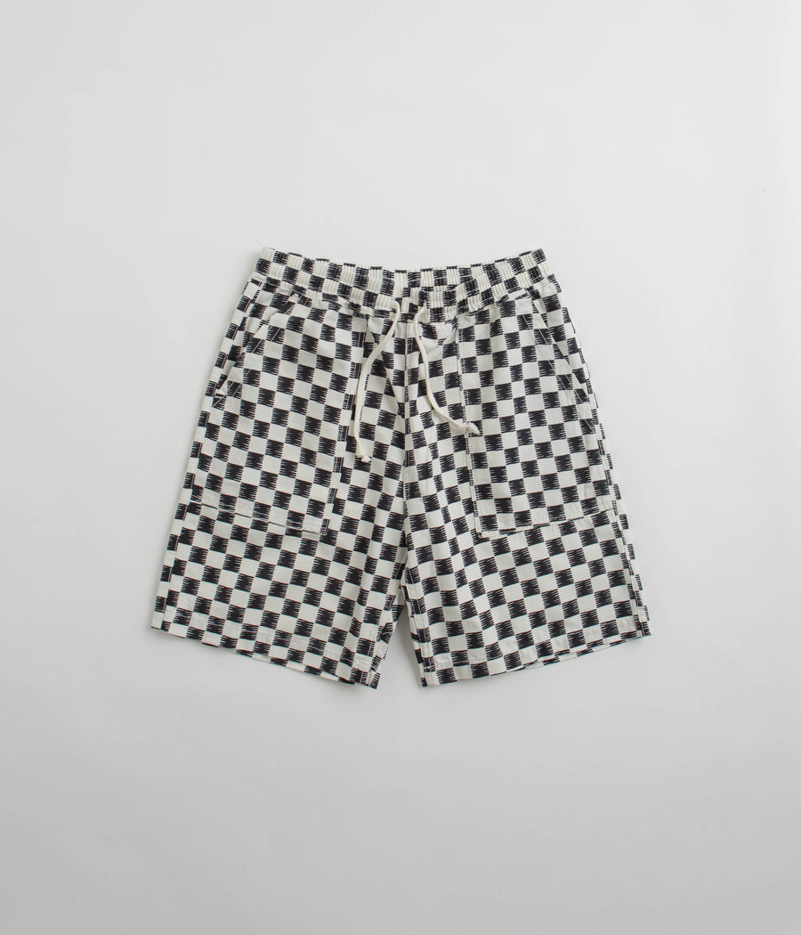 Service Works Classic Chef Shorts - Black / White Checker