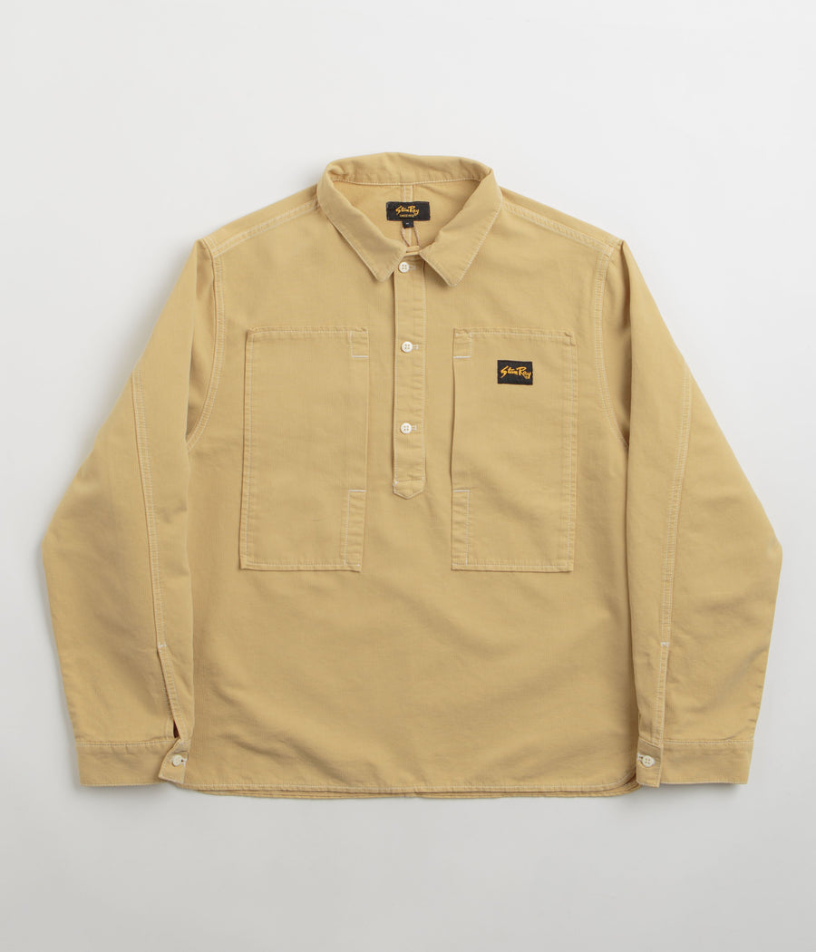 Stan Ray Painters Pop Over Shirt - Khaki Bedford Cord